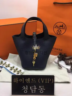 에르메스 피코탄18 올수공 (금장/은장) (컬러 블루뉘)
