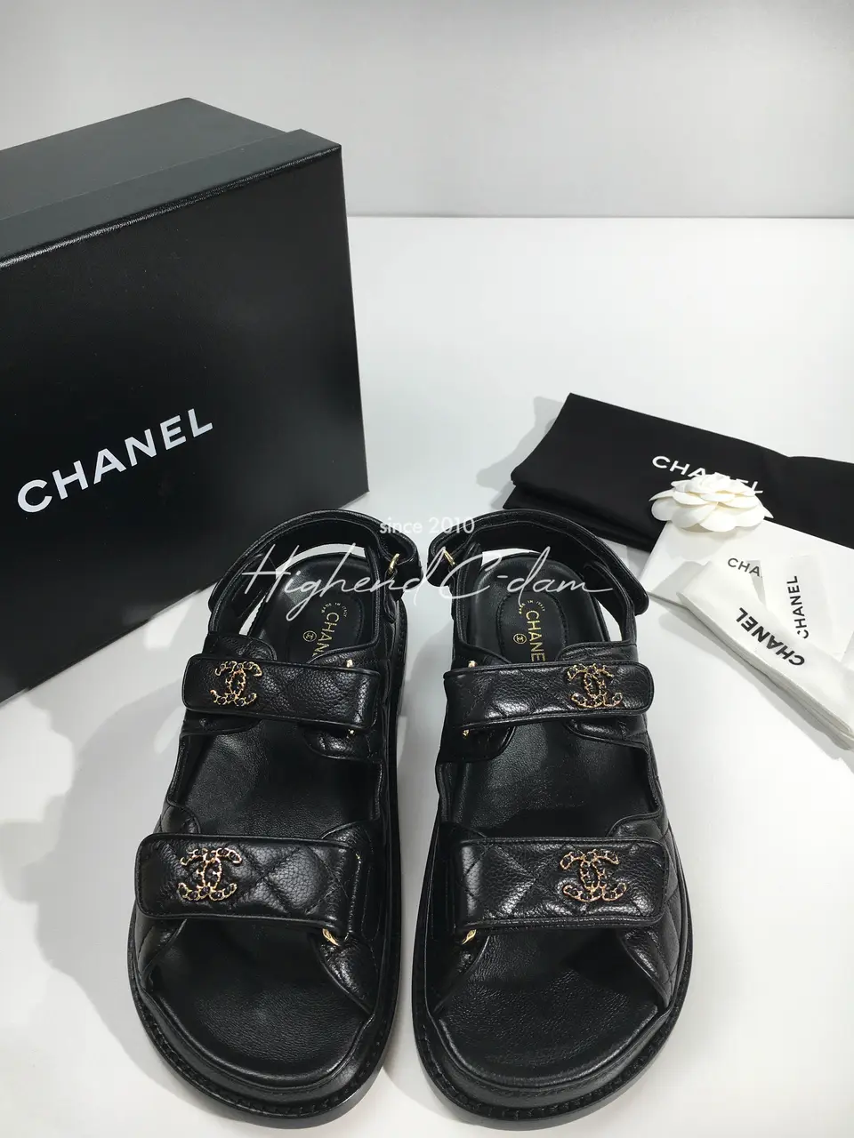 샤넬 23ss chanel 벨크로 샌들 (upgrade ver.)