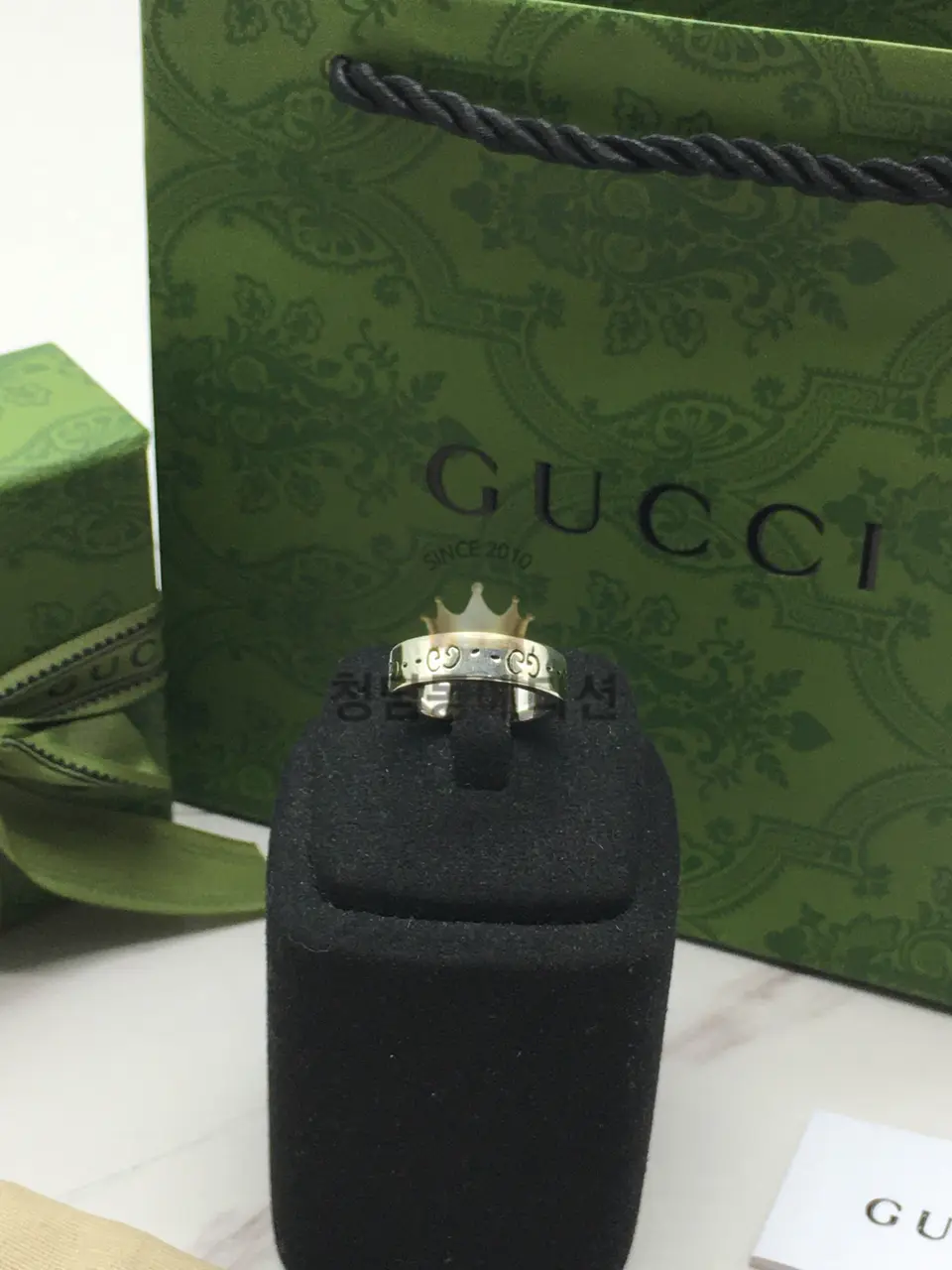 구찌 고스트링 G 반지 6mm