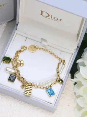 디올 dior 레터링 잼 브레이슬릿