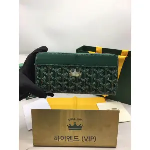 고야드 마티뇽 지퍼 어라운드 장지갑 (그린)