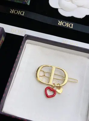 디올 dior cd 하트 헤어핀