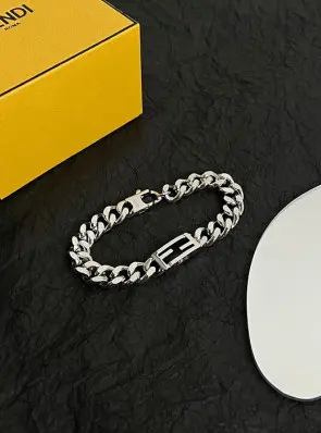 펜디 fendi 바게트 체인 브레이슬릿