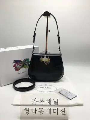 프라다 플랩 브러시드