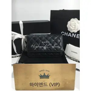 샤넬 클래식 플랩 WOC 체인 윌릿 은장 (upgrade ver.)