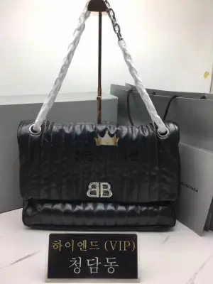 발렌시아가 BLCG BB 모나코 라지 퀼트 체인백