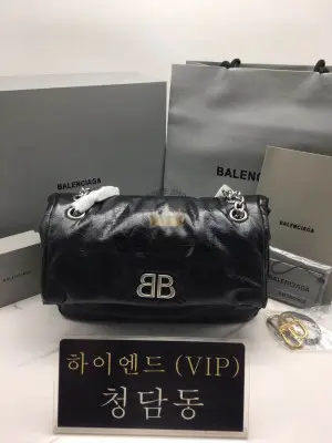 발렌시아가 BLCG BB 모나코 스몰 체인백 블랙