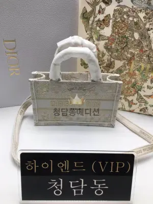 디올 북토트백 미니 숄더스트랩