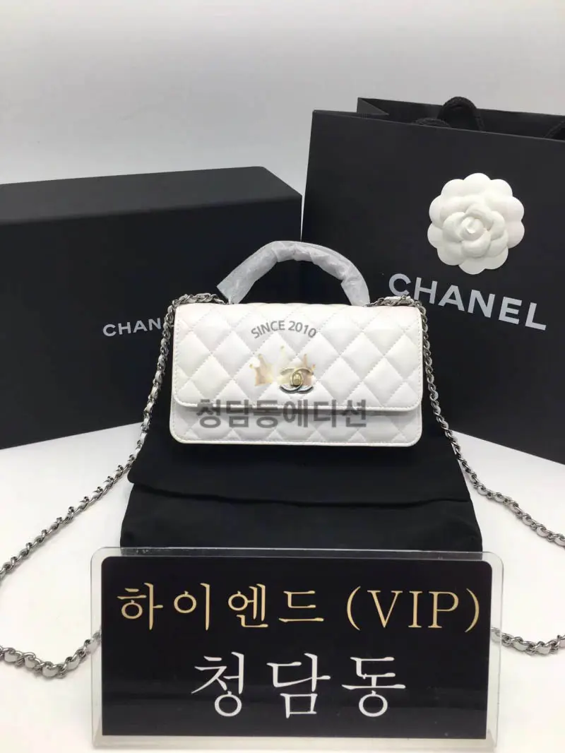 샤넬 23K 탑 핸들 WOC (2 line)