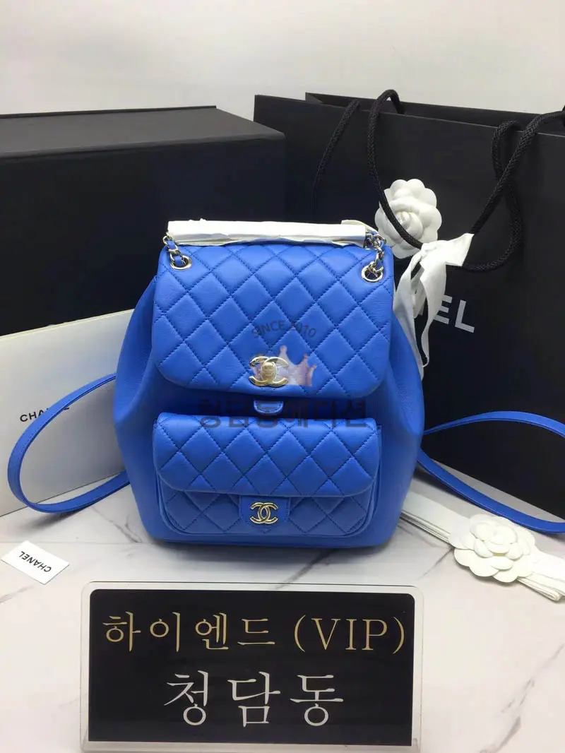 샤넬 24P 듀마 백팩 미디움 카프스킨 캐비어 (하이엔드급)