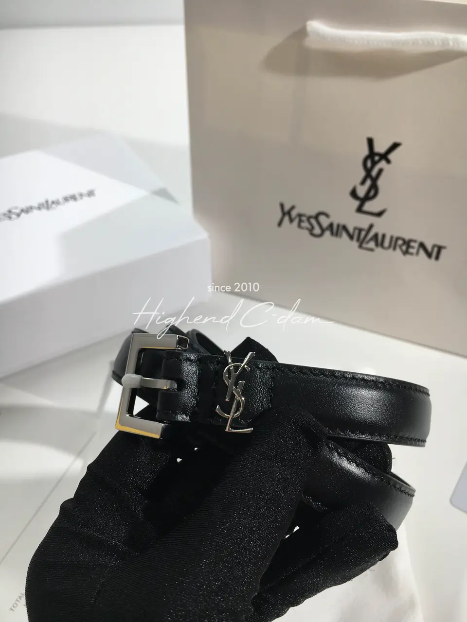 입생로랑 카산드라 벨트 2cm (유광)