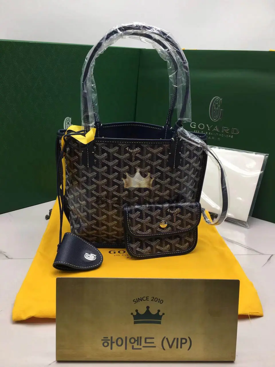 고야드 미니 앙주백 20cm (컬러 네이비) (upgrade ver.)