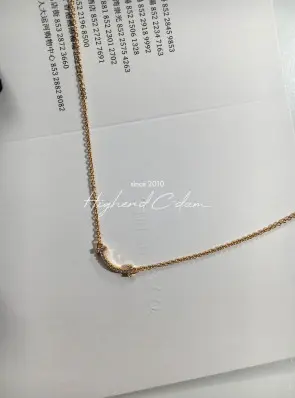 티파니 스마일 목걸이 (1CM) (V-gold소재) (3COLOR)