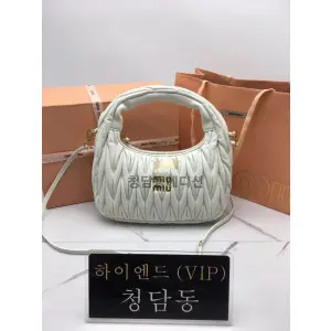 미우미우 MIU MIU 완더 마테라쎄 호보백 미디움