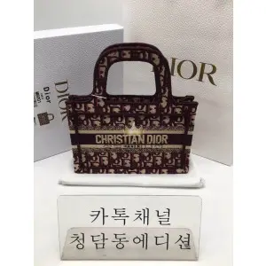[정품동일가죽] 디올 북토트백 미니 최고퀄