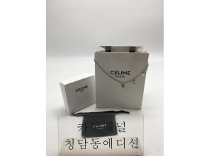 셀린느 트리옹프 레터링 하트 목걸이