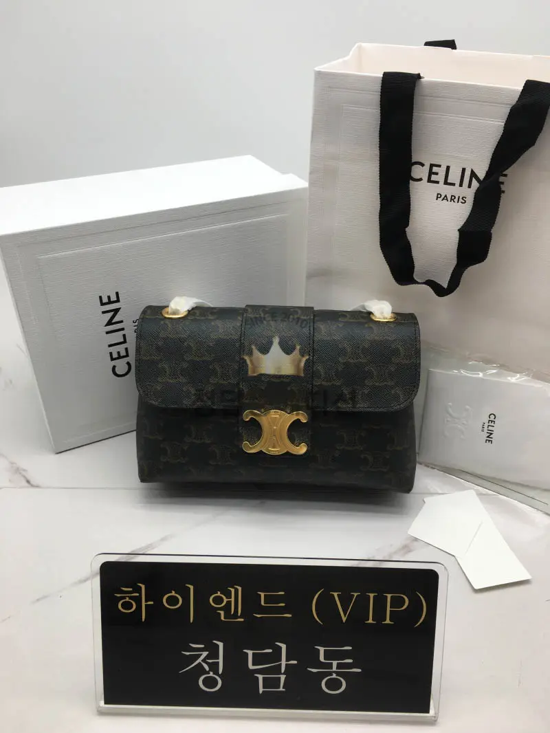 셀린느 빅투아르 틴 숄더백 116593