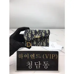 디올 오블리크 새들 카드지갑 (upgrade ver.)
