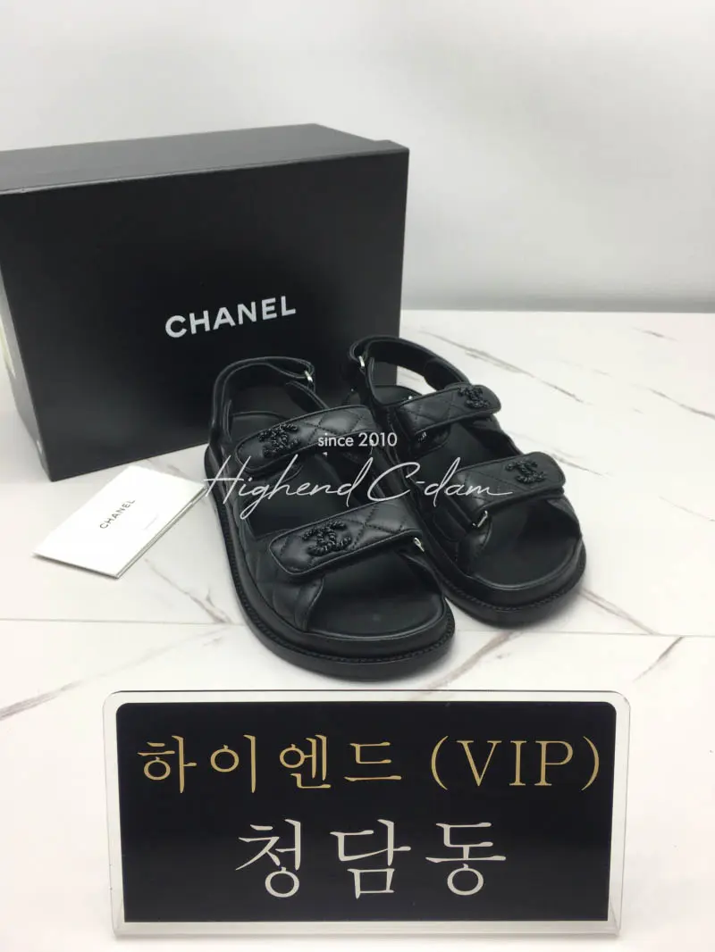 샤넬 벨크로 샌들
