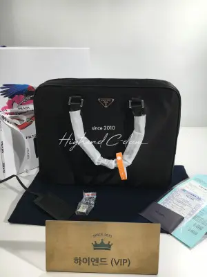 프라다 나일론 브리프케이스 숄더백 서류가방