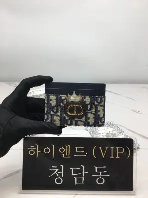 디올 30몽테인 프레지아 카드홀더 (컬러 네이비)