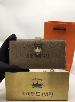에르메스 베안 장지갑 (컬러 에토프) (금장/은장) (올수공)