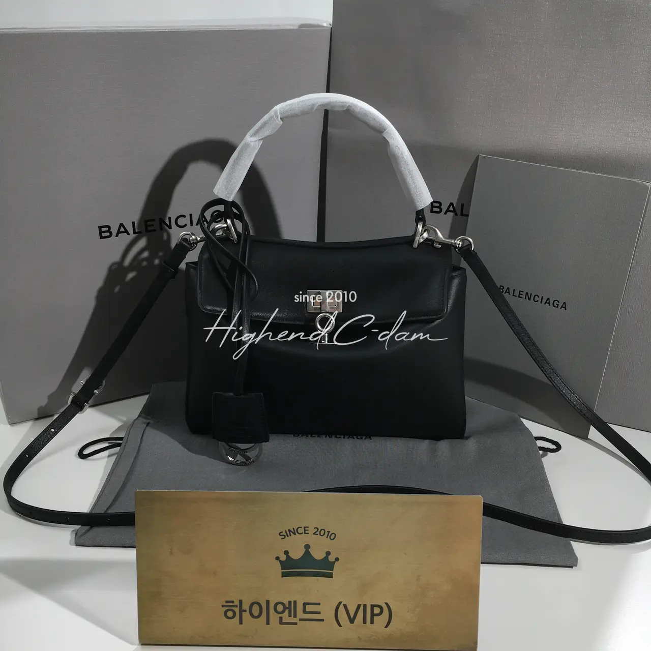 발렌시아가 로데오 미니 핸드백 (버클컬러 은장)