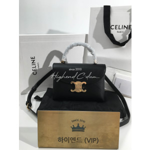 셀린느 틴 니노 백 서플 카프스킨 블랙