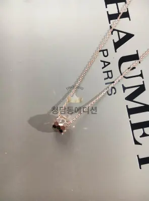 쇼메 비 마이 러브 목걸이 스몰 플레인 (컬러 로즈골드, 화이트골드)