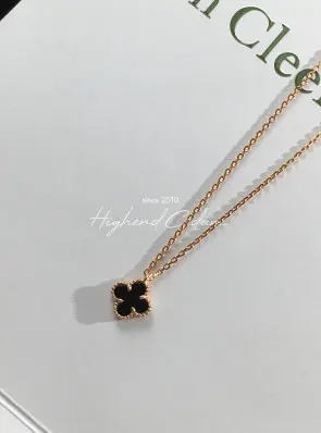반클리프 앤 아펠 알함브라 목걸이 (스위트) (줄컬러 로즈골드) (V-gold소재)
