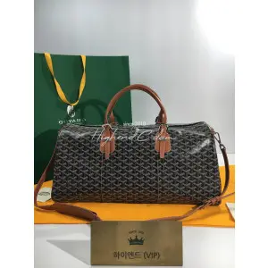 고야드 크로아지에 보스턴백 45cm/50cm (컬러 블랙탄 브라운) (신형)