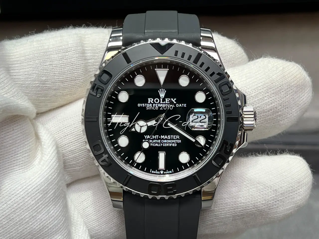 로렉스 요트마스터 42mm 화이트골드 블랙다이얼 226659