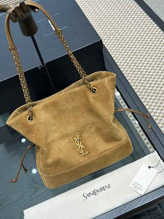 생로랑 스웨이드 JAMIE 제이미 쇼퍼백 스몰 27cm (upgrade ver.)