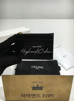 셀린느 퀴르 트리오페 지퍼 카드 케이스