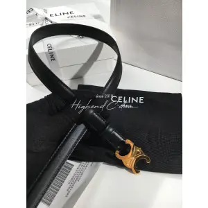 셀린느 트리오페 벨트 1.8cm 토뤼옹 레더 (upgrade ver.) (컬러 블랙/가죽 무광)