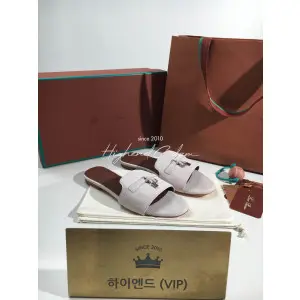 로로피아나 슬리퍼 은장 (컬러 회백색)