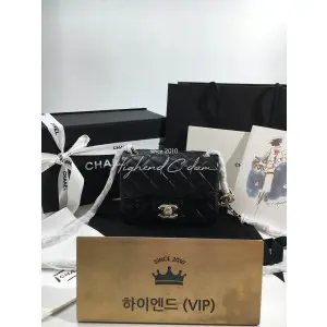 샤넬 CC 슬라이드 램스킨 쁘띠삭 플랩백