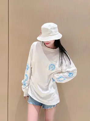 크롬하츠 롱슬리브 (남녀공용) (컬러 블랙, 화이트)