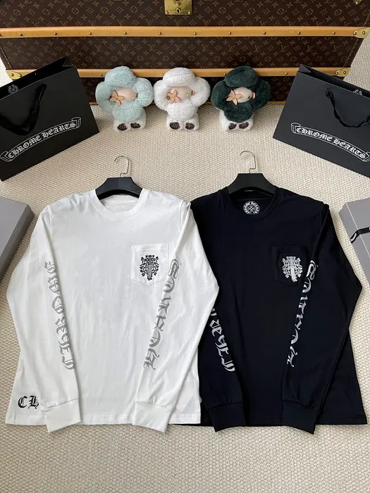 크롬하츠 롱슬리브 (남녀공용) (컬러 블랙, 화이트)