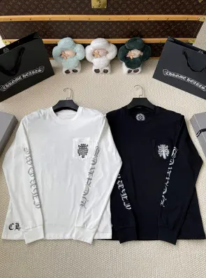 크롬하츠 롱슬리브 (남녀공용) (컬러 블랙, 화이트)